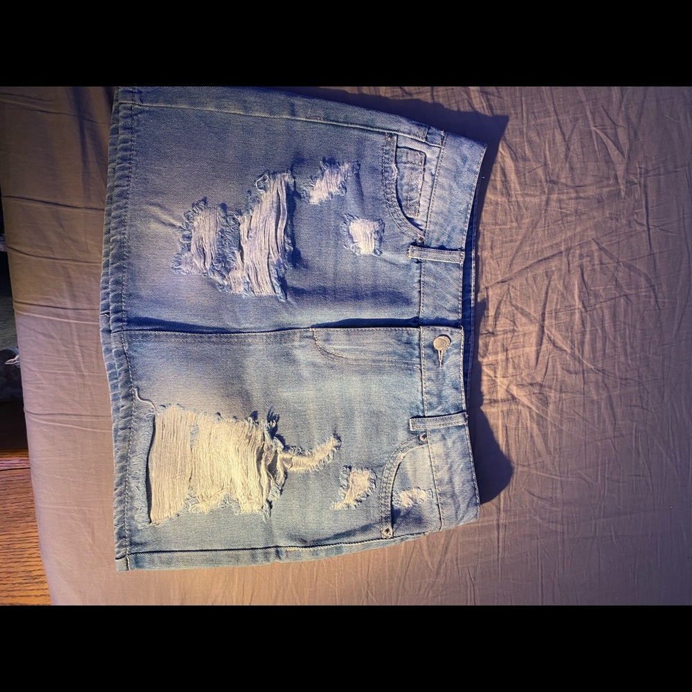 Blue Spic Jean skirt. Size 26.